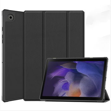 Funda de tablet para Samsung Galaxy Tab A8 SM-X200 / SM-X205, Funda libro de Cuero artificial, Protector para tablet con función de soporte de color negro, Flip Cover Bookstyle - Funda con tapa para tablet PC