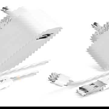 Cargador para tablets iPad mini 1 2 3 4 / iPad 5 6 / iPad Air 1 2 / iPad Pro 9.7 / iPad Pro 10.5 / iPad Pro 12.9 - Fuente Alimentación Lightning 8 Pin 5W, 5V 3A Cable de Carga 1m