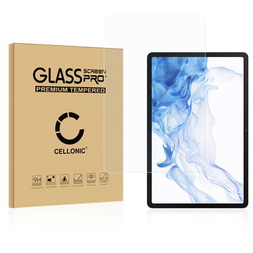 Protector de pantalla tablet Samsung Galaxy Tab S8 X700N de CELLONIC - (Calidad HD / 2.5D / 0,33mm / 9H), Tablet Screen protector, Tempered glass, Cristal templado