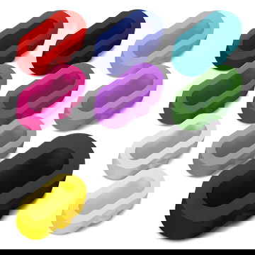 10x Tapones antipolvo de Silicone de colores - Tapones protectores de puerto de carga de smartwatch Garmin Fenix 6 X Pro, Vivoactive 4 Music, Venu 2, Forerunner 245, 935