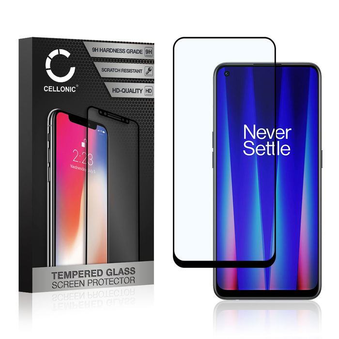 Protector pantalla móvil OnePlus Nord CE 2 autoadhesivo de CELLONIC - Screen protector, (Calidad HD / 3D Case-friendly / 0,33mm / 9H)