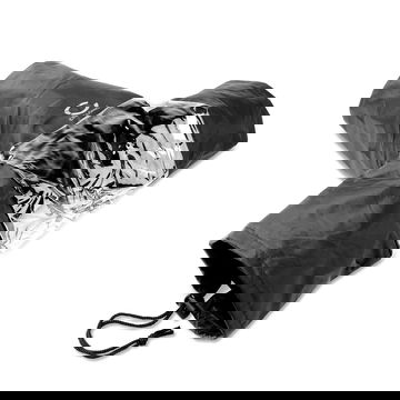 Funda impermeable para cámaras de fotos con cremallera y cierres de cordón - Protector antilluvia con mangas de y de color negro para cámaras fotográficas