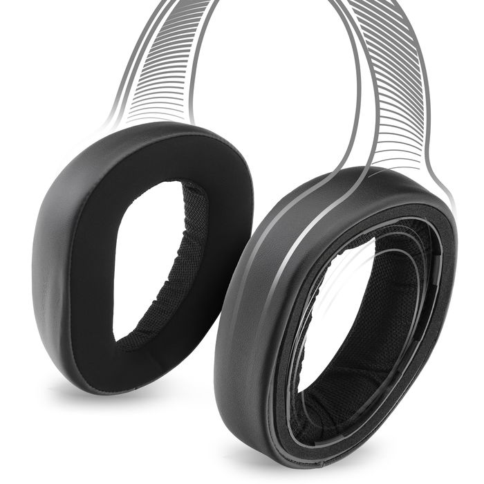 Almohadillas de goma espuma para auriculares Sennheiser GSP 500, GSP 550, GSP 600, GSP 670, EPOS GSP 601, GSP 602, H6 Pro de subtel, Almohadillas para cascos negras, Headphone ear pads, Repuesto auriculares