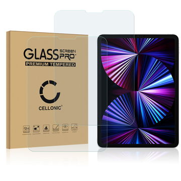 2x Protector de pantalla tablet Apple iPad Pro 11 (2018,2020,2021,2022) de CELLONIC - (Calidad HD / 3D Case-friendly / 0,33mm / 9H), Tablet Screen protector, Tempered glass, Cristal templado