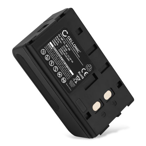 1x Batería para Cámaras Sony 10D; GV8; CCD-20061; CCD-335E; CCD-35; GV-5K NP-33 NP-55 NP-66 NP-68 (4200mAh, 6V) de CELLONIC