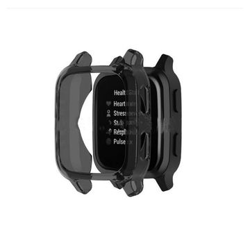 subtel Funda smartwatch para Garmin Venu Sq Music, Funda de TPU para relojes inteligentes - Funda protectora en negro Back Cover Bumper Case Shockproof