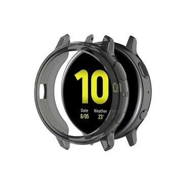 subtel Funda smartwatch para Samsung Galaxy Watch Active 2 (44mm), Funda de TPU para relojes inteligentes - Funda protectora en negro Back Cover Bumper Case Shockproof