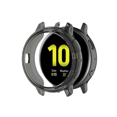 subtel Funda smartwatch para Samsung Galaxy Watch Active 2 (44mm), Funda de TPU para relojes inteligentes - Funda protectora en negro Back Cover Bumper Case Shockproof