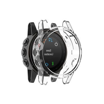subtel Funda smartwatch para Garmin Fenix 5S Plus, Funda de TPU para relojes inteligentes - Funda protectora en Transparente Back Cover Bumper Case Shockproof