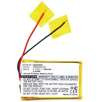 Bateria Sennheiser AHB392128PS-01, X808059-003 180mAh - AHB392128PS-01, X808059-003, Batería larga duración para auriculares Sennheiser MM 100, Siemens Gigaset ZX600