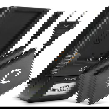 2x Batería para cámaras Kodak Easyshare M1033 M1093 IS M2008 V1073 V1233 V1253 V1273 PlaySport Zx3 PlayTouch Zi10 Zi8 700mAh 3.7V + Cargador de CELLONIC