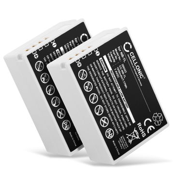 2x Batería para Canon PowerShot G12, PowerShot G11, PowerShot G10, PowerShot SX30 IS NB-7L (1050mAh, 7.4V) de CELLONIC