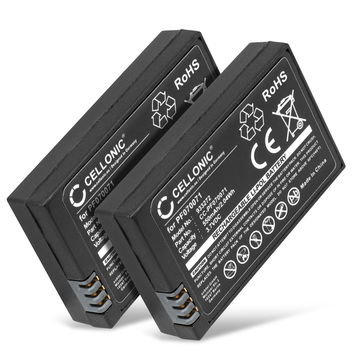 2x Batería para Parrot Race, Night, Hydrofoil, Mini Drone PF070071 MCSAS00319 MCSAS00314 (550mAh, 3.7V) de CELLONIC