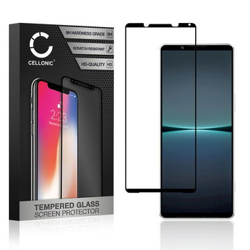 Protector pantalla móvil Sony Xperia 1 IV autoadhesivo de CELLONIC - Screen protector, (Calidad HD / 3D Case-friendly / 0,33mm / 9H)