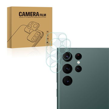 2x Protector pantalla móvil Samsung Galaxy S22 Ultra autoadhesivo de CELLONIC - Screen protector, (Calidad HD / Cristal templado / 0,33mm / 9H)