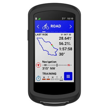 subtel Funda Garmin Edge 1040 / Edge 1040 Solar, Funda de Silicone para dispositivos GPS bicicleta - Funda protectora en negro Back Cover Bumper Case Shockproof