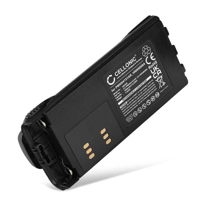 CELLONIC Batería para Motorola GP340, GP380, GP360, GP320, GP328, GP680, GP330, HT1250, GP140, GP338, HT750, GP240, GP580, GP640 7.4V 1800mAh Ion de litio de CELLONIC