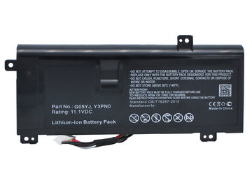 Battery for Dell Alienware M14X R3, M14X R4, P39G, A14, G05YJ, Y3PN0, 8X70T 11.1V 4400mAh from subtel