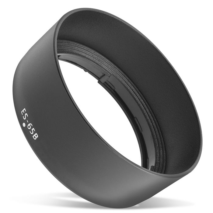 ES-68 II Parasol de Cámara para Canon EF 50mm f/1.8 STM / EF 50mm 1:1.8 STM – Plastic bayoneta Circular / Cilíndrico - Parasol de CELLONIC