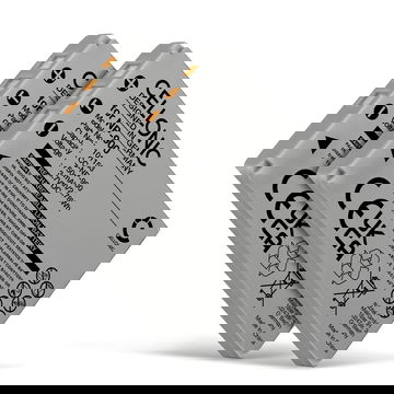 2x Batería para cámaras Praktica DCZ 10.4, DCZ 8.3, Luxmedia 7103, Luxmedia 8203, Luxmedia 8213 750mAh 3.6V - 3.7V de CELLONIC