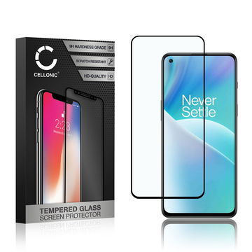 Protector pantalla móvil OnePlus Nord 2T autoadhesivo de CELLONIC - Screen protector, (Calidad HD / 3D Case-friendly / 0,33mm / 9H)