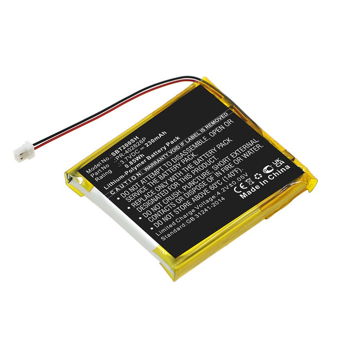 Batería para Suunto Spartan Trainer Wrist HR, PR-402626P de CELLONIC®], 230mAh, Litio Polímero