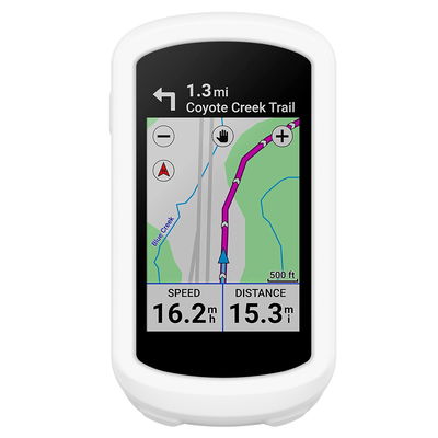 subtel Funda Garmin Edge Explore 2, Funda de Silicona para dispositivos GPS bicicleta - Funda protectora en blanco Back Cover Bumper Case Shockproof