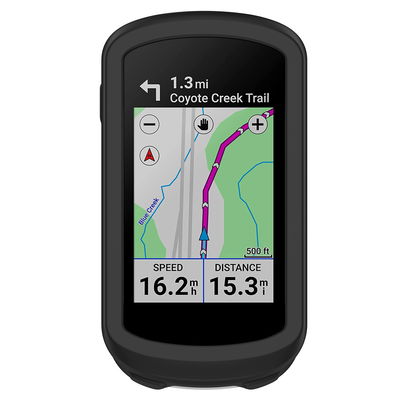 subtel Funda Garmin Edge Explore 2, Funda de Silicona para dispositivos GPS bicicleta - Funda protectora en negro Back Cover Bumper Case Shockproof