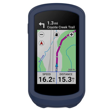 subtel Funda Garmin Edge Explore 2, Funda de Silicona para dispositivos GPS bicicleta - Funda protectora en azul oscuro Back Cover Bumper Case Shockproof