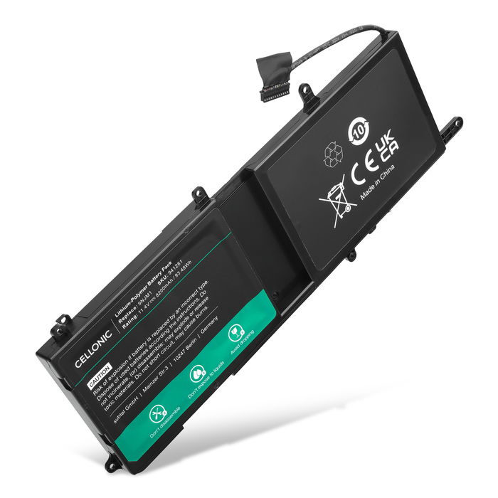 Batería para Dell Alienware 15 R3, 9NJM1; 0546FF; 0HF250 de subtel®], 8200mAh, Li Ion
