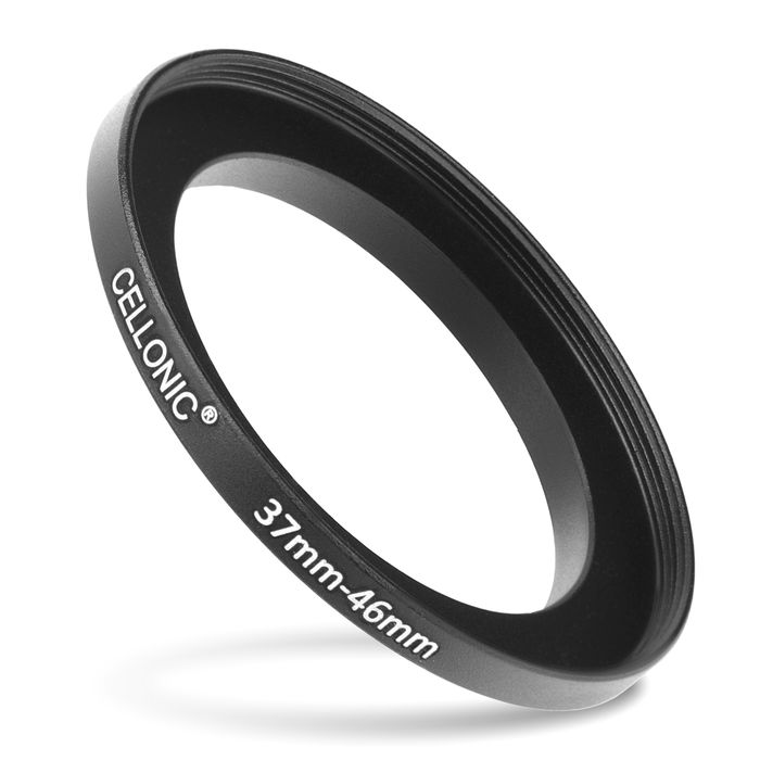 CELLONIC 37mm to 46mm Step Up Ring – Lens Filter & Hood Stepping Up Adapter Ring Mount Adapter for Canon, Nikon, Sony, Fuji, Olympus Camera Lenses