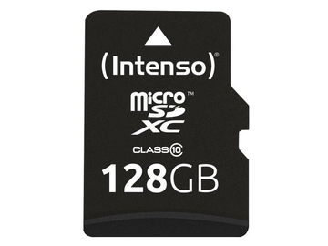 Tarjeta micro SDXC / Tarjeta de memoria 128GB - Class 10 para Sony Xperia 5 IV, OPPO Find X5 Lite, Xiaomi Redmi Note 11S, Nintendo Switch, Garmin Etrex 32x, DJI Mavic Mini 2, Chromebook de Intenso