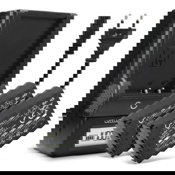 2x Bateria Olympus BLX-1 2260mAh - + Cargador BCX-1, Batería recargable para camaras Olympus OM System OM-1