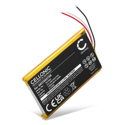 Battery for SteelSeries Arctis 7, SteelSeries Arctis 3, SteelSeries Arctis 1, Arctis 7P AEC503759 (1200mAh, 3.7V) from CELLONIC