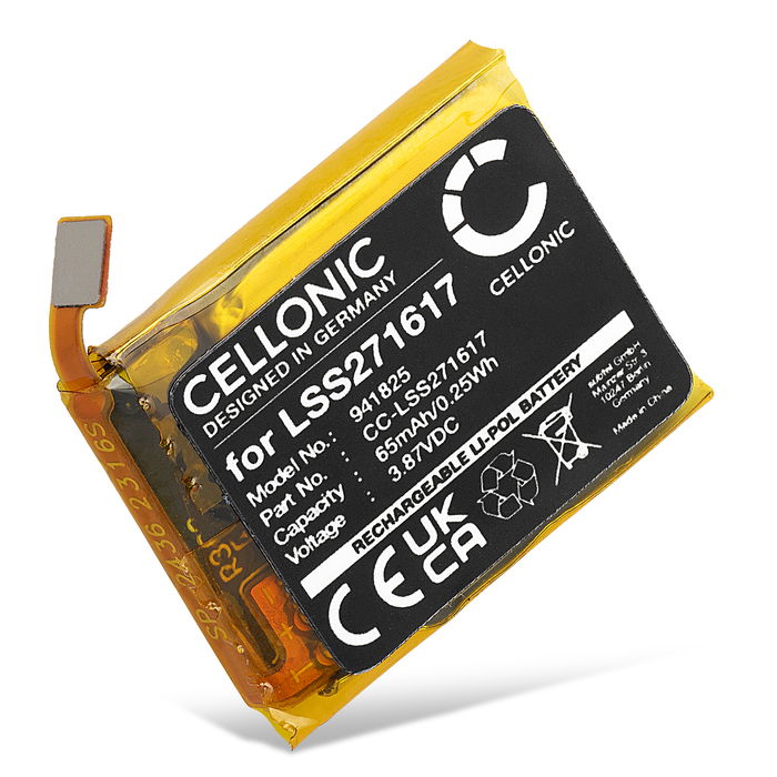 Batería para FitBit LSS271617, LSS271617 de CELLONIC®], 65mAh, Litio Polímero