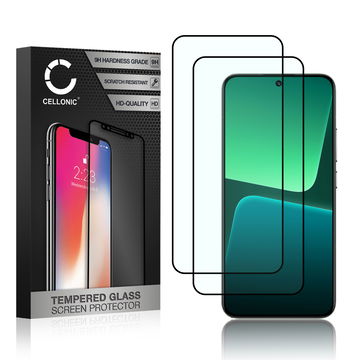 2x Protector pantalla móvil Xiaomi 13 autoadhesivo de CELLONIC - Screen protector, (Calidad HD / 3D Case-friendly / 0,33mm / 9H)