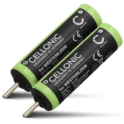 2x Bateria Panasonic WES7038L2506 2000mAh - , Batería recargable para Panasonic ES-RT30 ES-RT40 ES-SA40 ES2207P ES3042