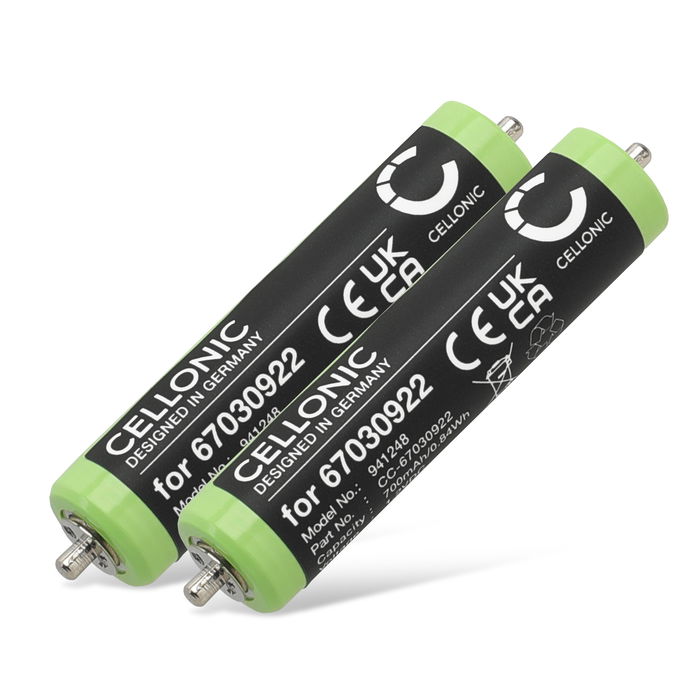 2x Braun Series 3 310s Batería 700mAh 1.2V de CELLONIC