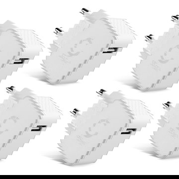 Cargador USB de pared para Apple iPhone 17, 16, 15, 17 Pro Max, 16 Pro, 16 Pro Max, 13, 17 Pro, 16e, 15 Pro, 12, 11, 13 Pro, AirPods Pro Samsung Galaxy S24, S25 Ultra, S25, S24 Ultra Google Pixel 9 con 5W - 1A, Adaptador enchufe USB, Estación de carga USB