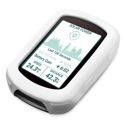 CELLONIC Funda Garmin Edge 540 / Edge 840, Funda de Silicona para dispositivos GPS bicicleta - Funda protectora en blanco Back Cover Bumper Case Shockproof
