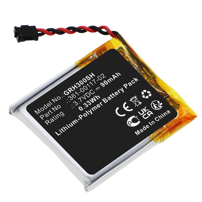 Batería para Garmin Forerunner 30, 361-00117-02 de Cellonic®], 90mAh, Litio Polímero