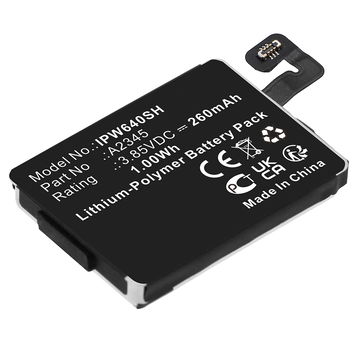 Battery for Apple Watch 6 - 40mm - A2345 (260mAh) Replacement battery