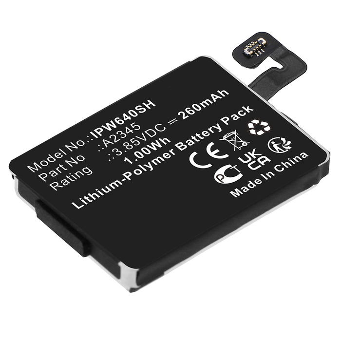 Batería para Apple Watch 6 - 40mm - A2345 (260mAh) Batería de Reemplazo