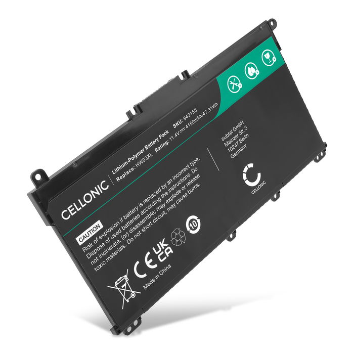 HP HW03XL Batería 4150mAh 11.4V de Cellonic