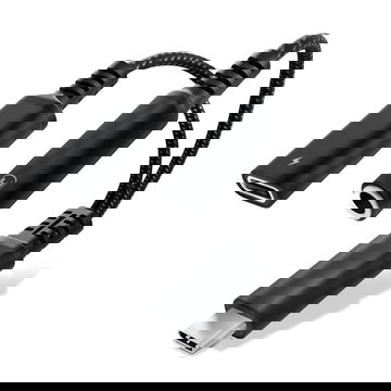 CELLONIC USB C Auriculares 3.5mm Cable Carga Rápida 60W PD - Adaptador Jack a USB C para iPhone, Samsung, Xiaomi, Smartphone, Micrófonos, Auriculares, Altavoces o Tablets - Negro