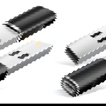 2x USB A USB C Carga Rápida y Transmisión de Datos Inmediata - Pack 2x Adaptador USB tipo C hembra a USB macho para iPhone, iPad, Huawei, Switch, Galaxy y muchos más - negro