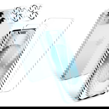 2x Protector pantalla móvil autoadhesivo y 2x Protector cámara iPhone 15 de CELLONIC - Camera & Screen Protector iPhone 15 (Calidad HD / 2.5D / 0,33mm / 9H)