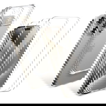 Apple iPhone 15 Pro, 1 x Funda Protectora TPU transparente y 3 x Protector de Pantalla Cristal 6,1 2.5D 9H 0,33mm Full Glue, Protector de Pantalla Cristal Templad