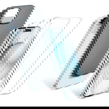 Apple iPhone 15, 1 x Funda Protectora TPU Negro y 3 x Protector de Pantalla Cristal 6.1 2.5D Case-friendly 9H 0.33mm Full Glue, Protector de Pantalla Cristal Templado