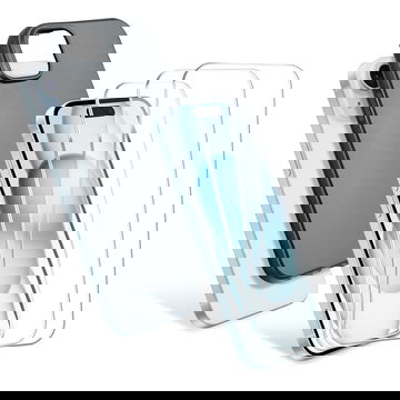 iPhone 15 Plus, 1 x Funda protectora TPU negro 3 x Protector de pantalla de cristal 6,7 2.5D Case-friendly 9H 0,33mm Full Glue, Protector de pantalla de cristal templado